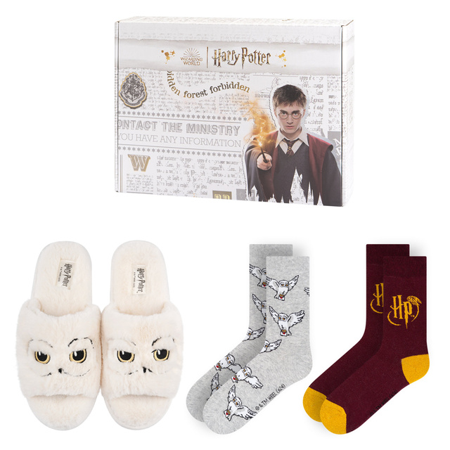 Zestaw Skarpetki + Kapcie Harry Potter